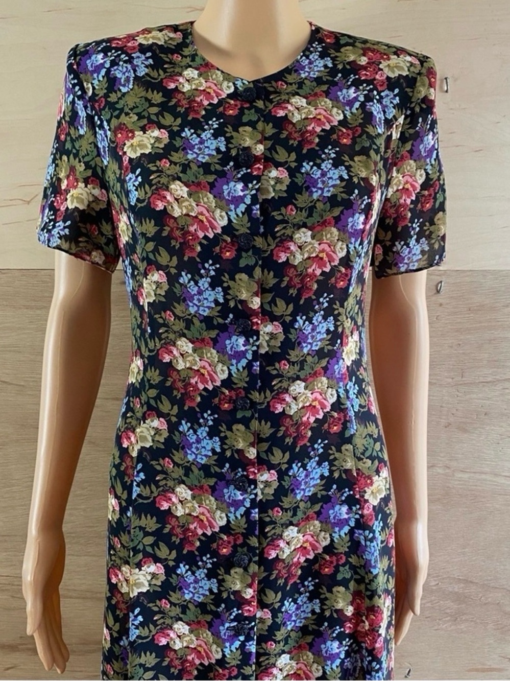 Vintage Cynthia Rowley 90’s Y2K Floral Day Dress - Picture 2 of 6